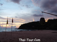 Sunset at Last Beach Resort